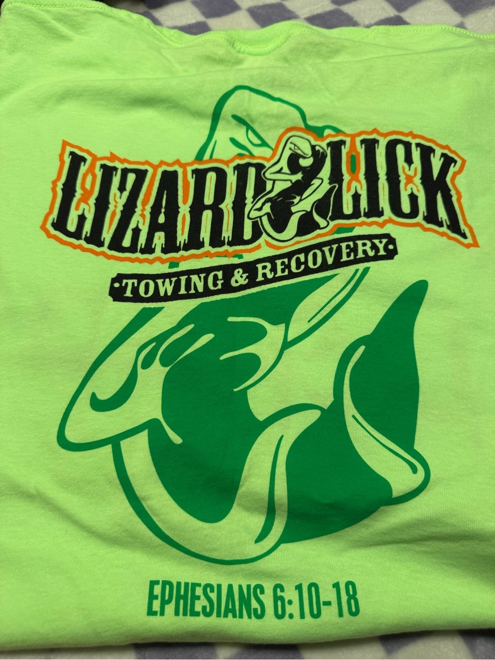 Bayside Neon Green Crewneck T-Shirt